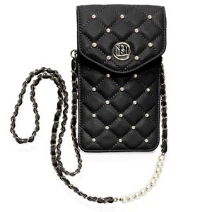 Badgley Mischka Elegant Black Quilted Crossbody Bag.  NWT